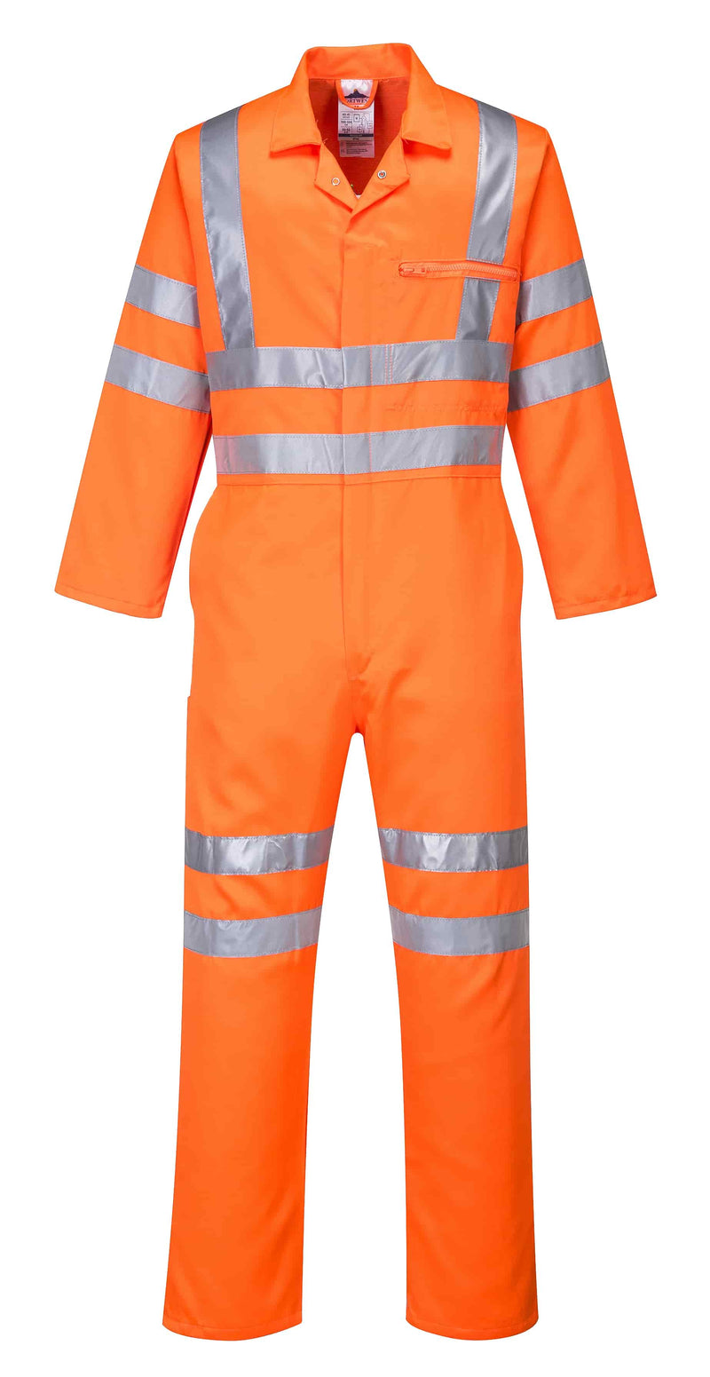 Hi-Vis Polycotton Service Coverall