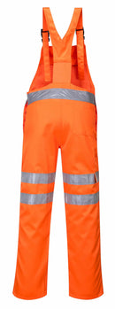 Hi-Vis Polycotton Service Bib and Brace