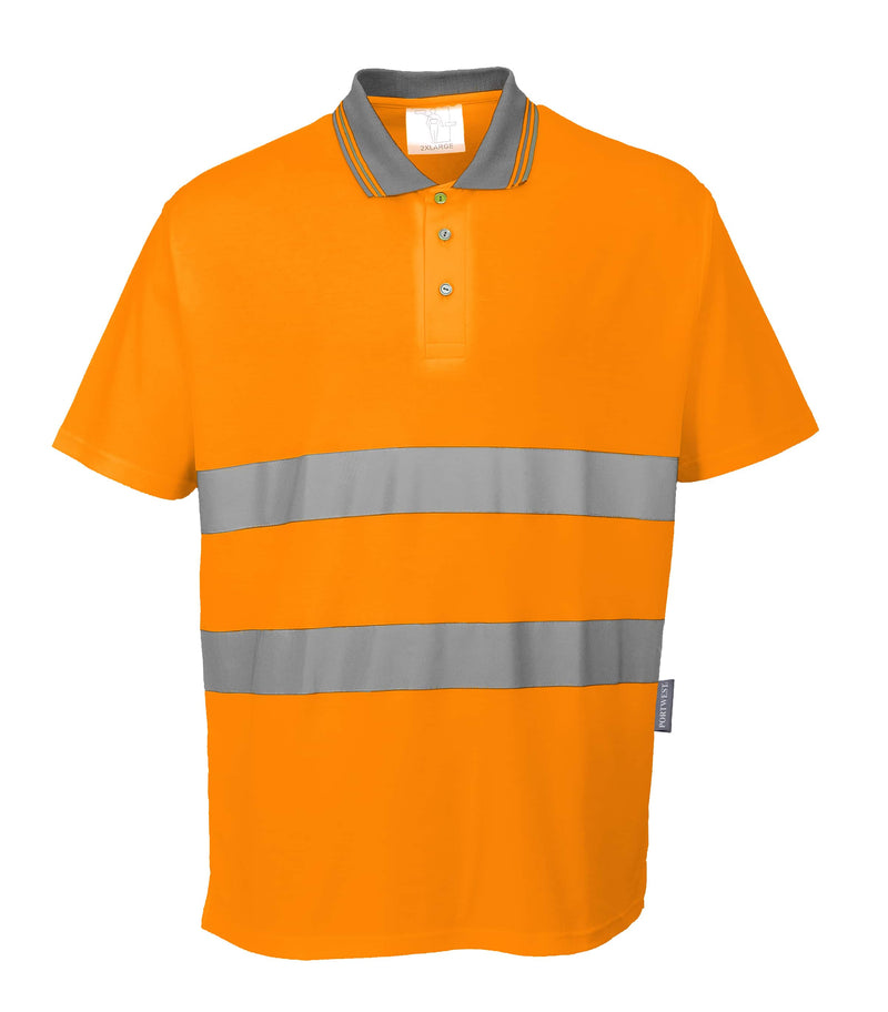 Hi-Vis Cotton Comfort Polo Shirt S/S