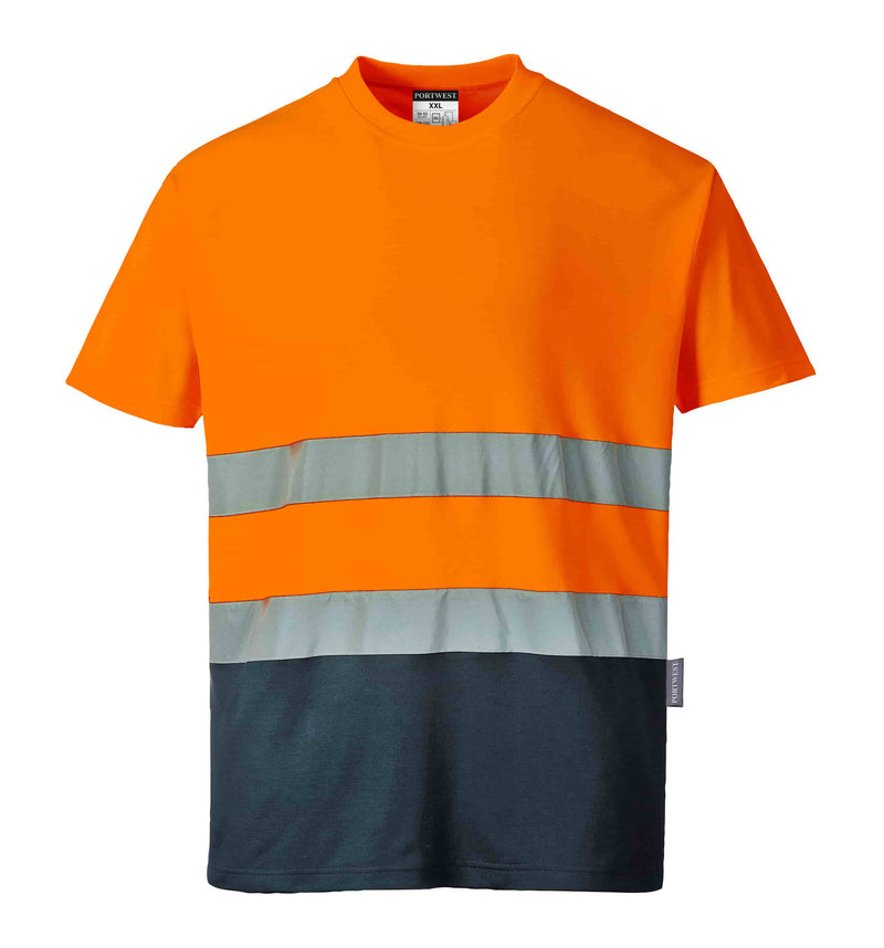 Hi-Vis Cotton Comfort Contrast T-Shirt S/S