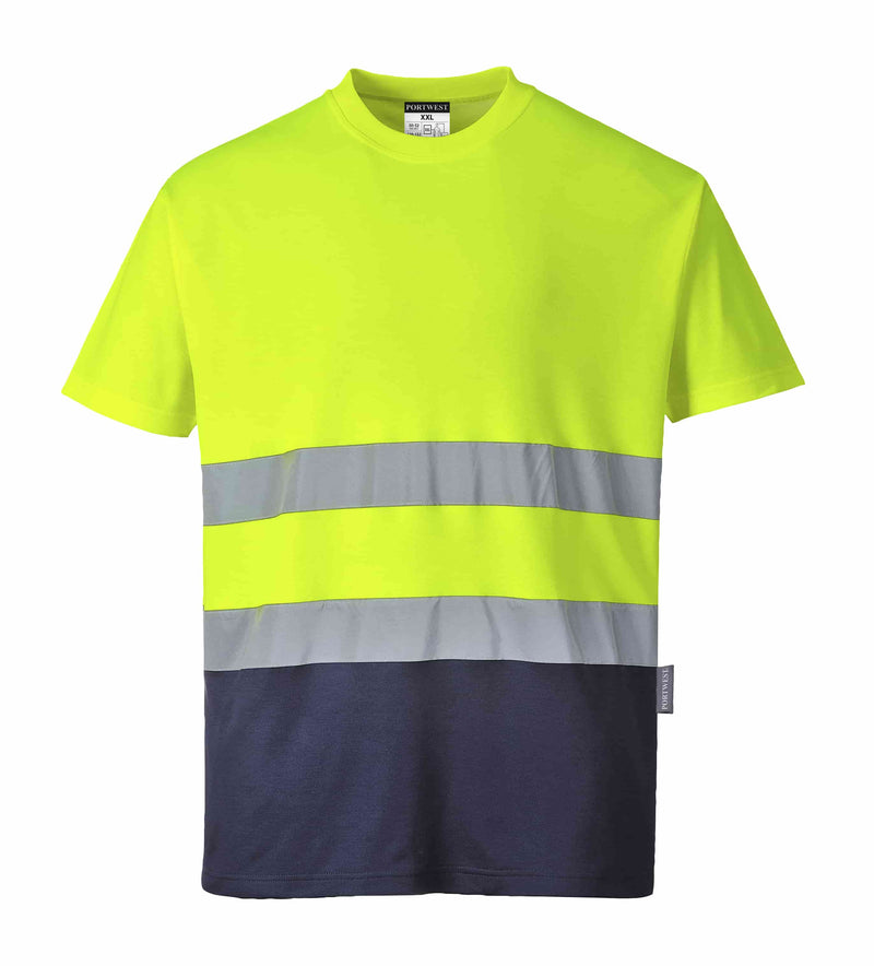 Hi-Vis Cotton Comfort Contrast T-Shirt S/S