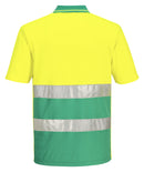 Hi-Vis Lightweight Contrast Polo Shirt S/S
