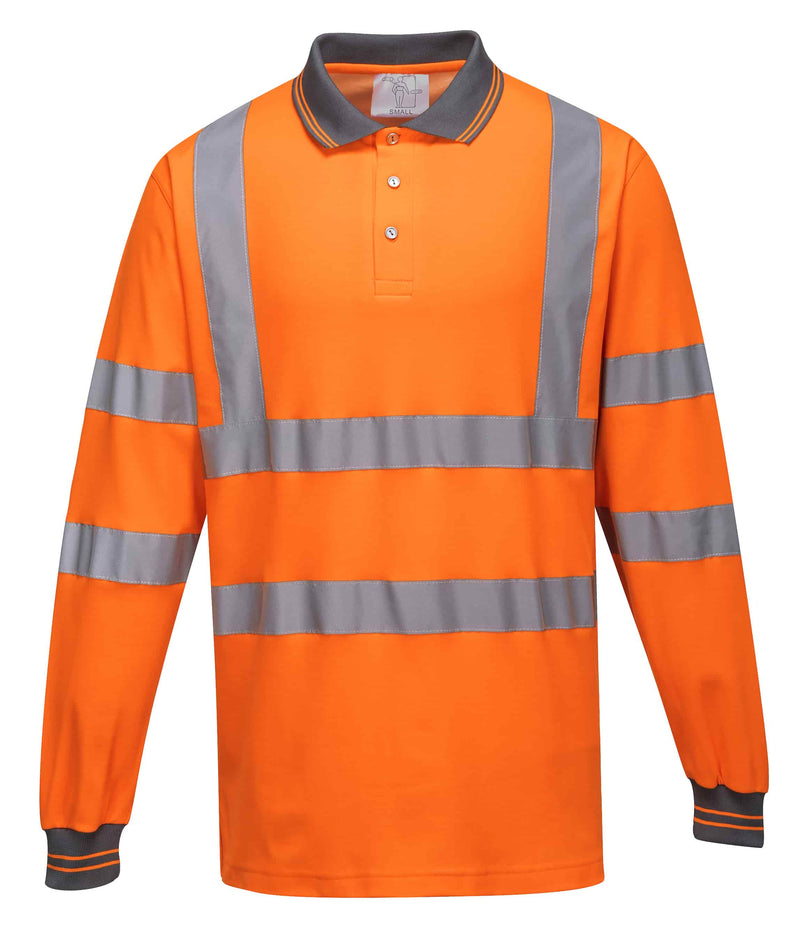 Hi-Vis High Cotton Comfort Polo Shirt L/S