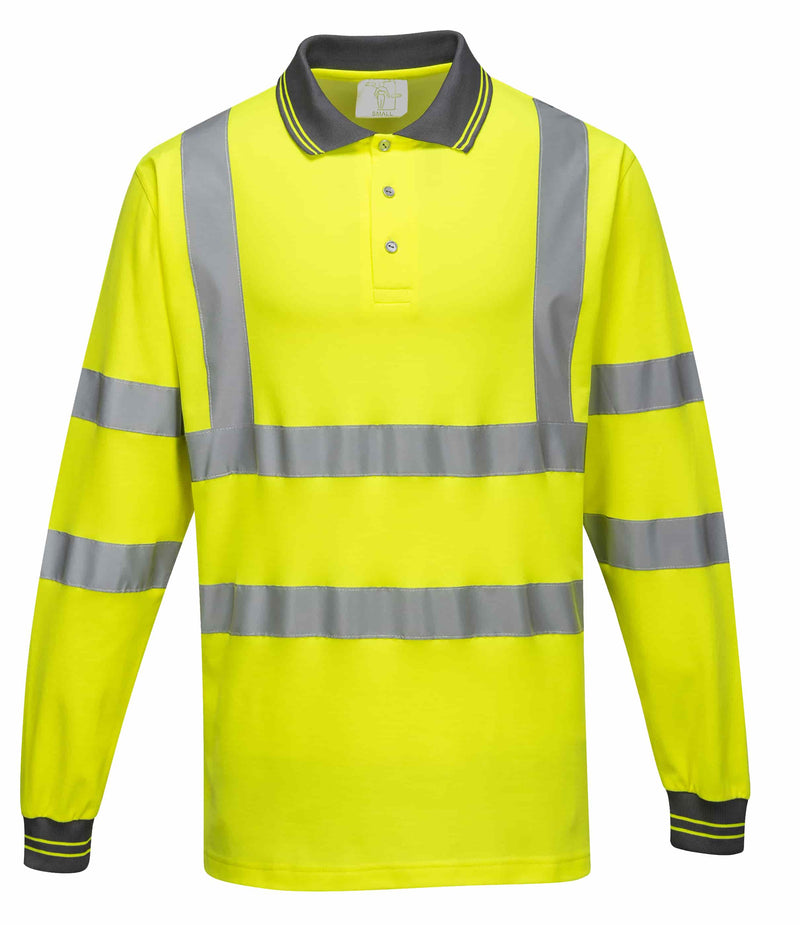 Hi-Vis High Cotton Comfort Polo Shirt L/S