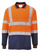 Hi-Vis Contrast Polo Shirt L/S