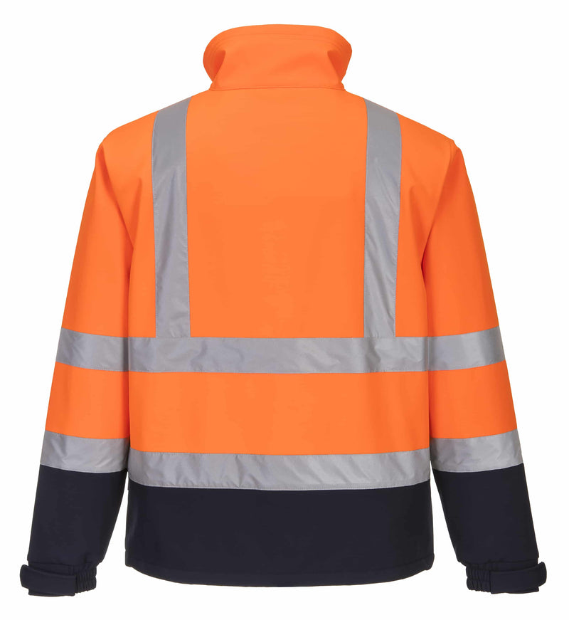 Hi-Vis Contrast Softshell (3L) Water-Resistant