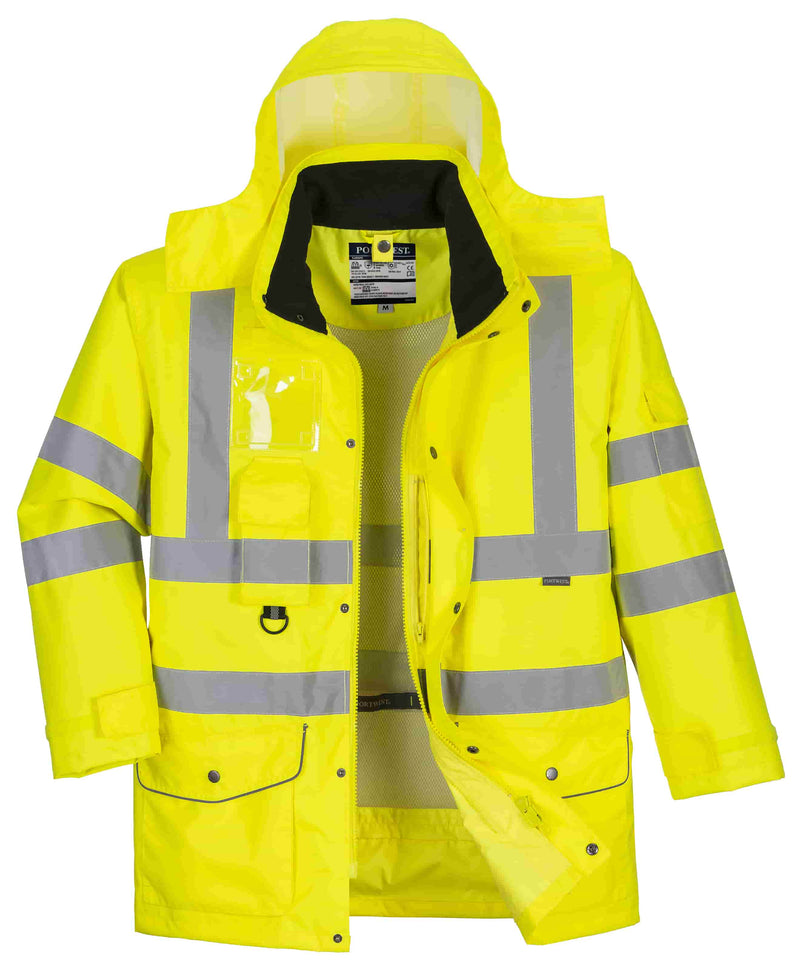 Hi-Vis Breathable 7-in-1 Traffic Jacket