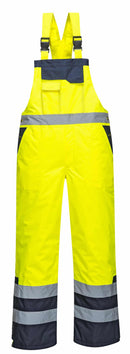 Hi-Vis Breathable Contrast Rain Bib and Brace