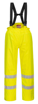 Bizflame Rain Lined Hi-Vis Antistatic FR Trousers