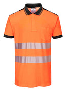 Hi-Vis Premium Cotton Comfort Polo Shirt S/S