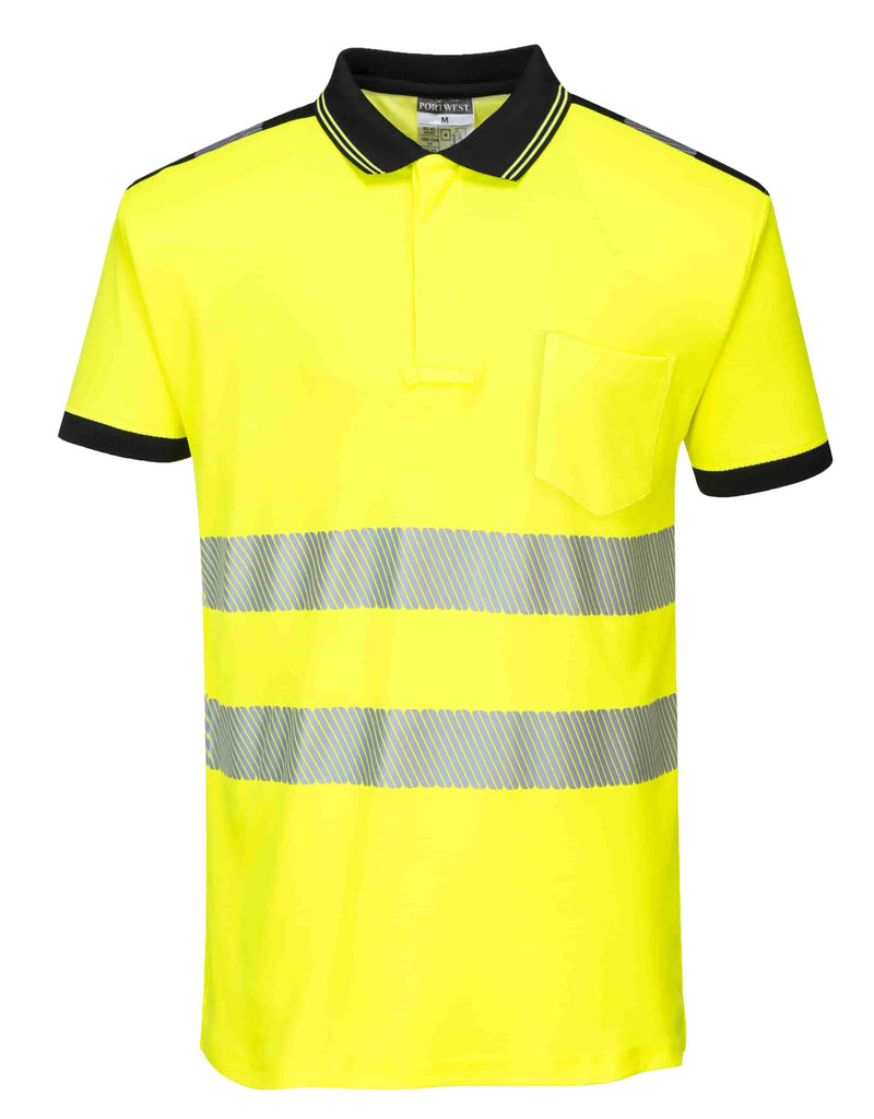 Hi-Vis Premium Cotton Comfort Polo Shirt S/S