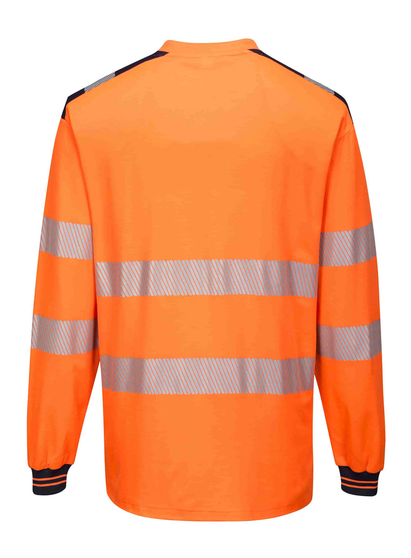 Polyester Hi-Vis Cotton Comfort T-Shirt L/S