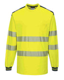 Polyester Hi-Vis Cotton Comfort T-Shirt L/S