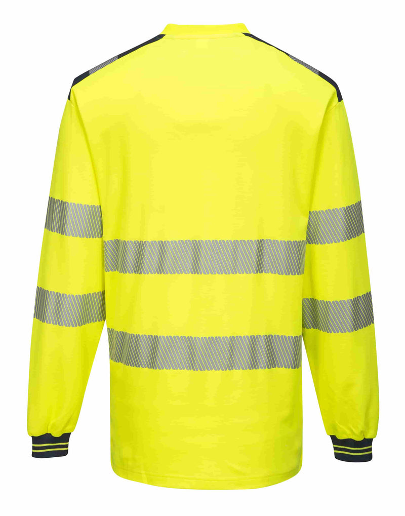 Polyester Hi-Vis Cotton Comfort T-Shirt L/S