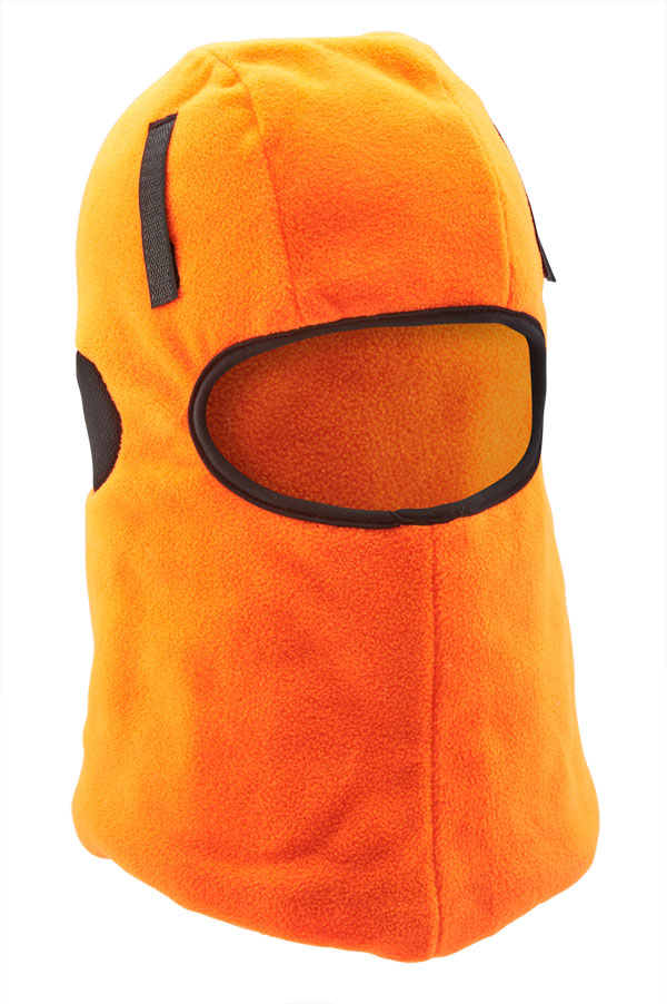 Balaclava Hook and Loop Orange Thinsulate Lined - Cold Weather Face Mask