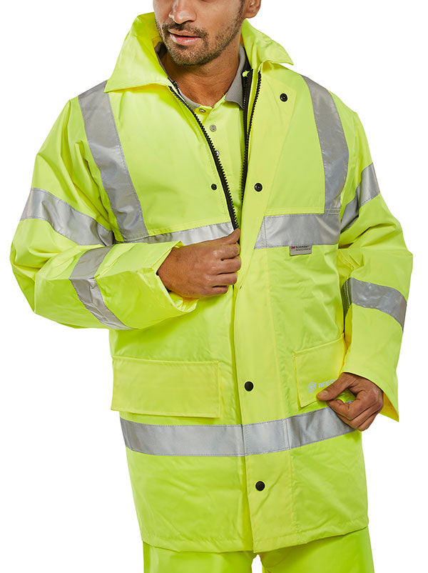 XXXXXL SY 4Seasons Traffic Jacket Superior Visibility & All-Weather Protection