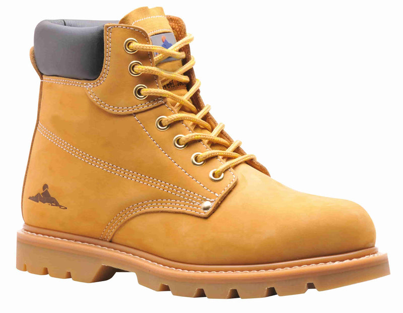 Steelite Full Grain Crazy Horse/Full Grain Nubuck Leather Welted Safety Boot SB HRO