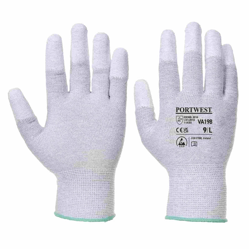 Vending Antistatic PU Fingertip Glove