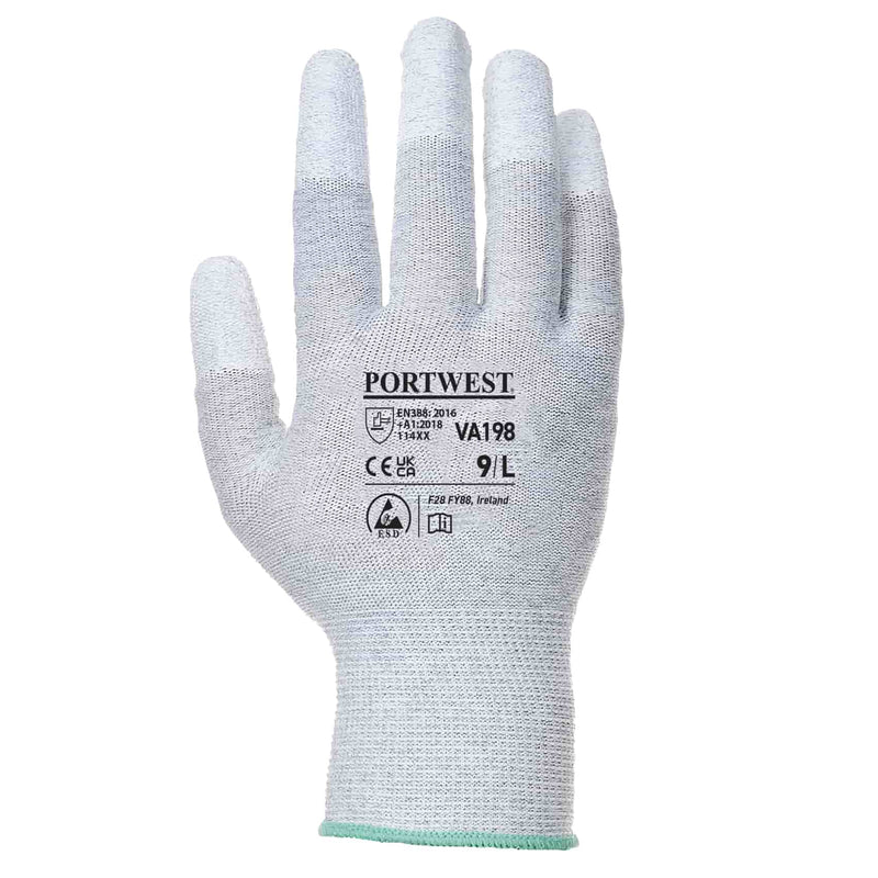 Vending Antistatic PU Fingertip Glove