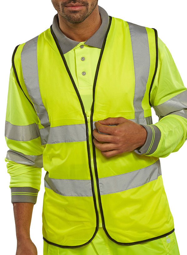 WCENG Satin Yellow Zip Fasten 4XL - Men's Lightweight Outdoor Jacket