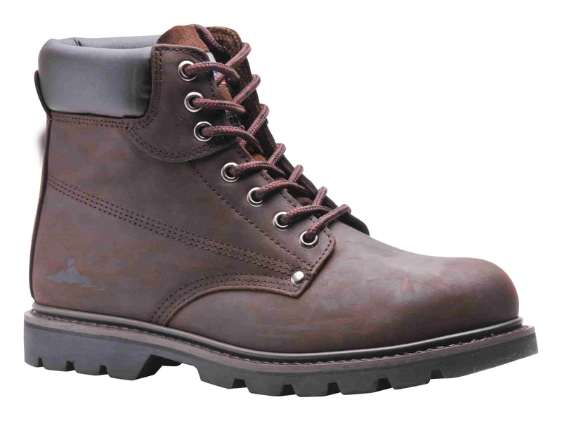 Steelite Full Grain Crazy Horse/Full Grain Nubuck Leather Welted Safety Boot SB HRO