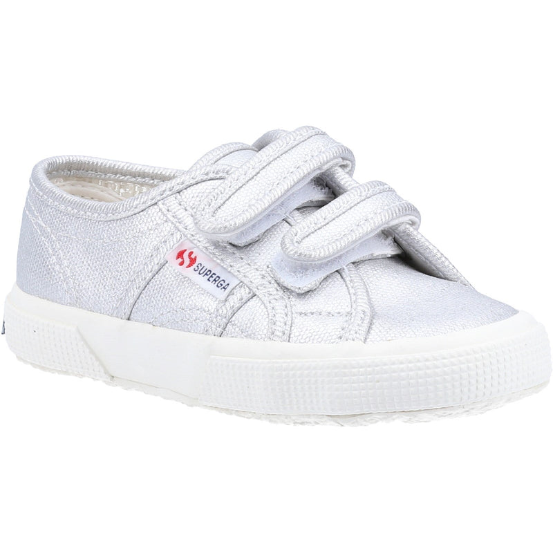 Superga Kids Straps Metallic Canvas Trainers