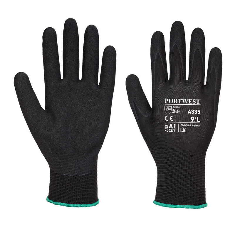 Dark Slate Gray Dermi-Grip NPR15 Nitrile Sandy Glove